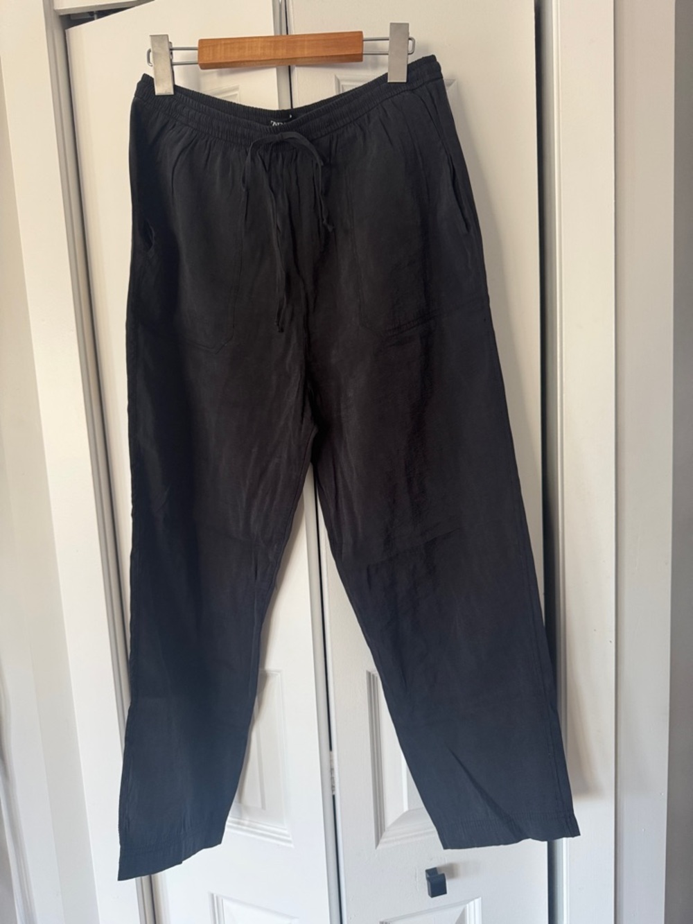 Women Black Drawstring Pants